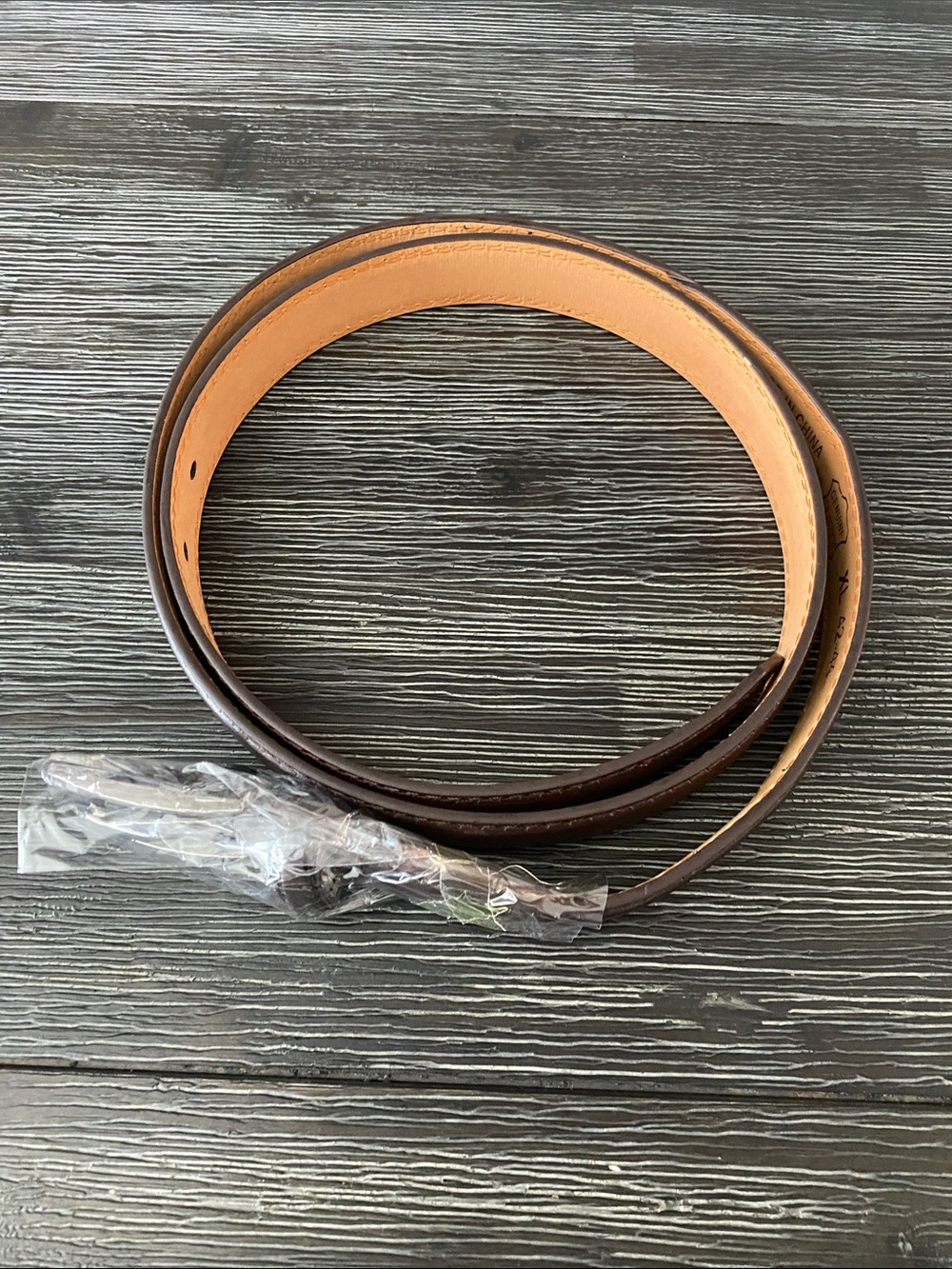 Classic Brown Barbados Leather Men’s Belt - Smooth Tan Interior